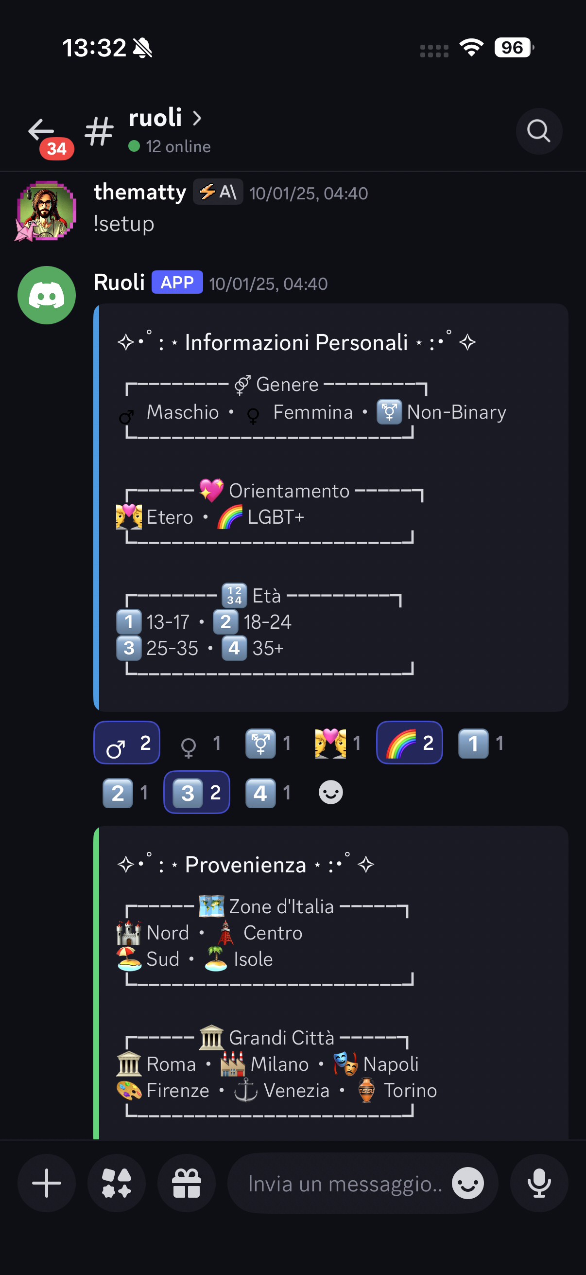 Ruoli Bot Screenshot